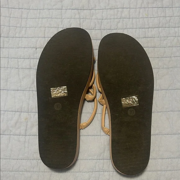 A New Day Women's Cream Strappy Sandals - Picture 3 of 3